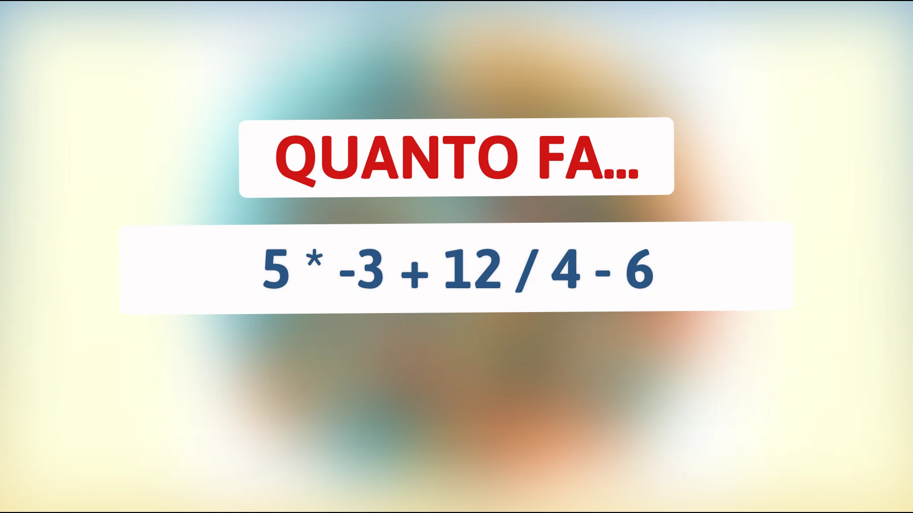 "Sai risolvere questo enigma matematico che pochi riescono a decifrare? Metti alla prova la tua intelligenza!""