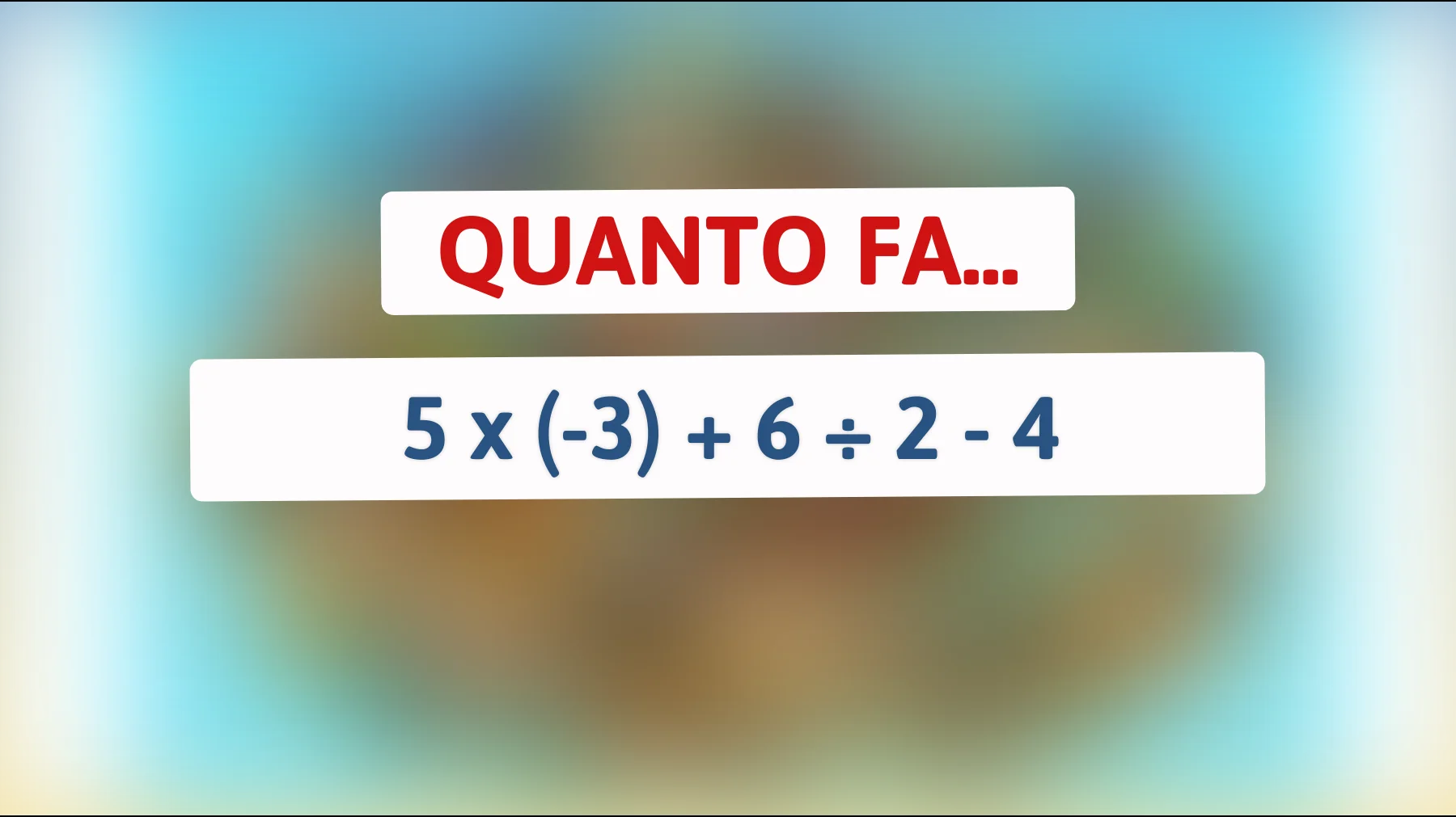 "Sfida la tua mente: Risolverai questo indovinello matematico che solo i veri geni sanno risolvere?""