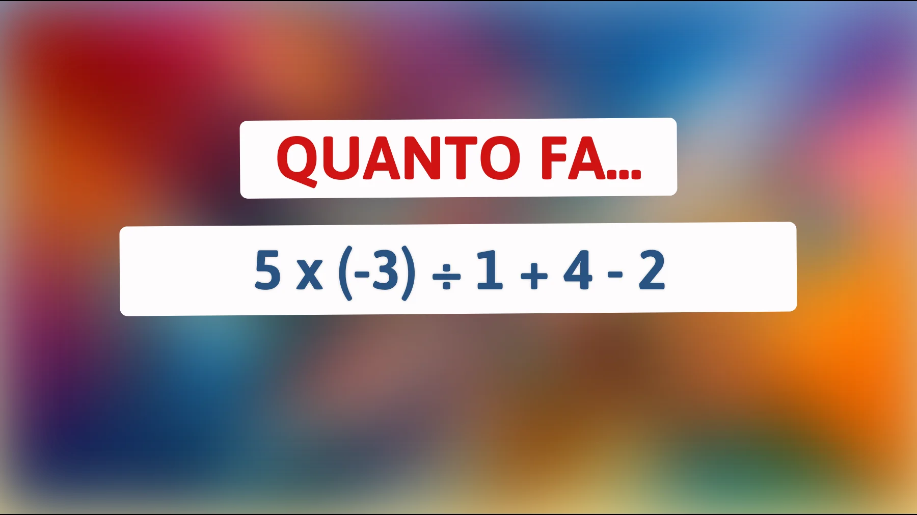 Risolvi questo enigma matematico che solo il 1% delle persone può risolvere correttamente! Scopri se la tua intelligenza è davvero sopra la media!"