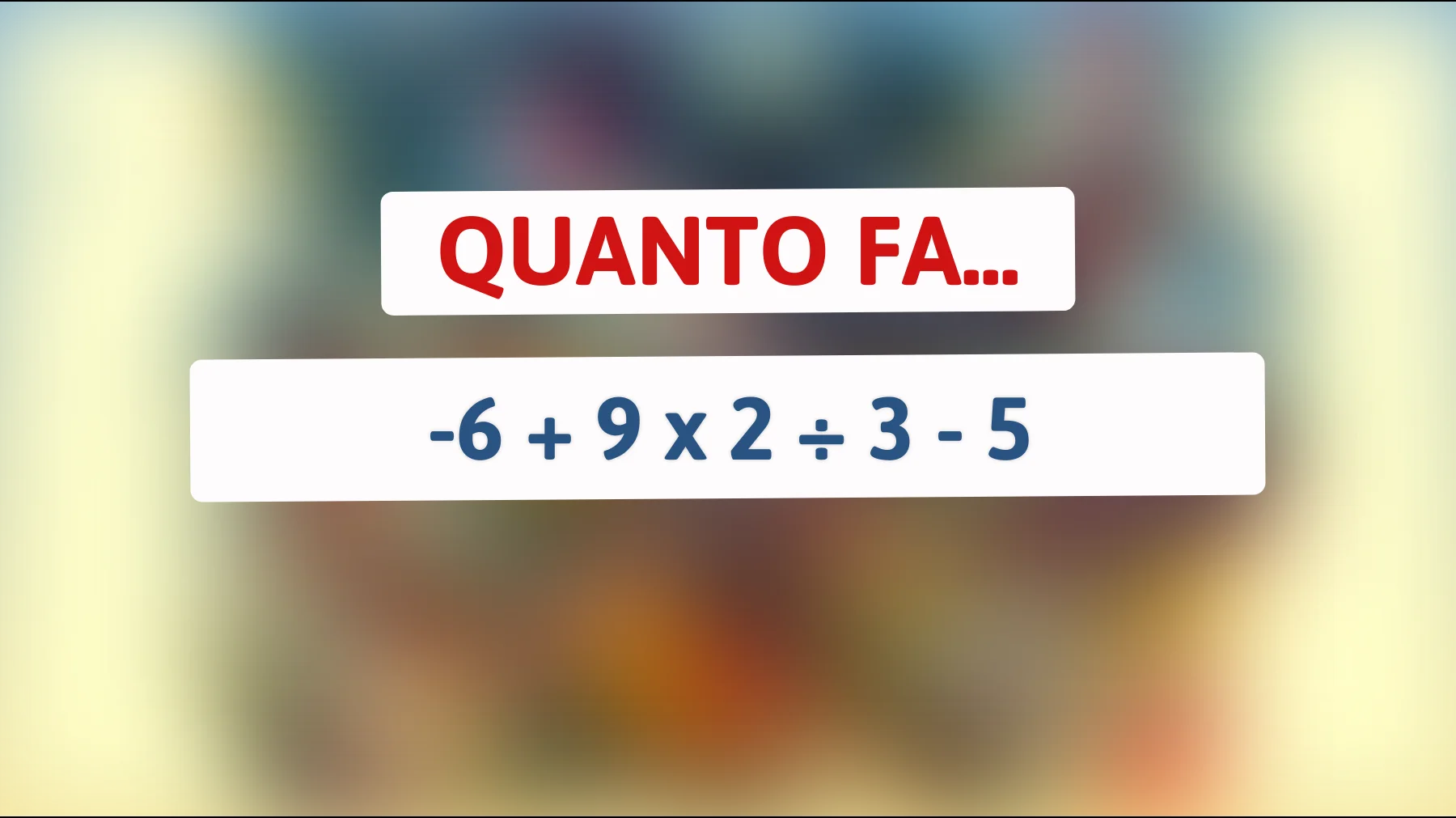 Sfida il tuo cervello: riesci a risolvere questo semplice indovinello matematico che confonde il 90% delle persone?"