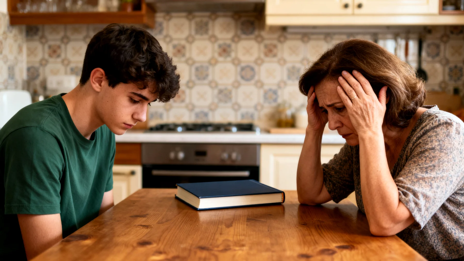 Una mamma si sente frustrata e preoccupata perché suo figlio giovane adulto ha abbandonato gli studi universitari o mostra scarso impegno nel completare la sua formazione, mancando di motivazione e direzione per il proprio futuro professionale"